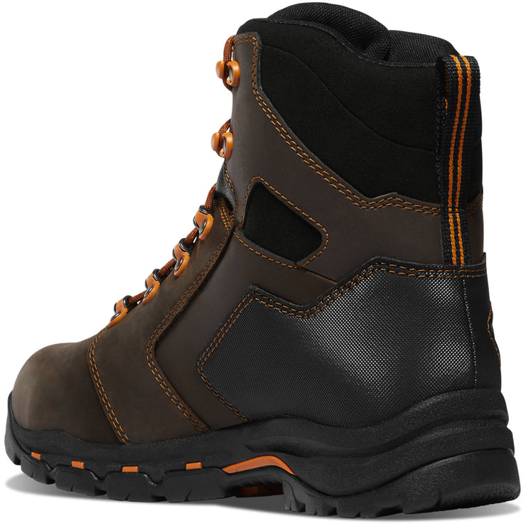 Vicious 6" Brown/Orange MET/NMT - Baker's Boots and Clothing