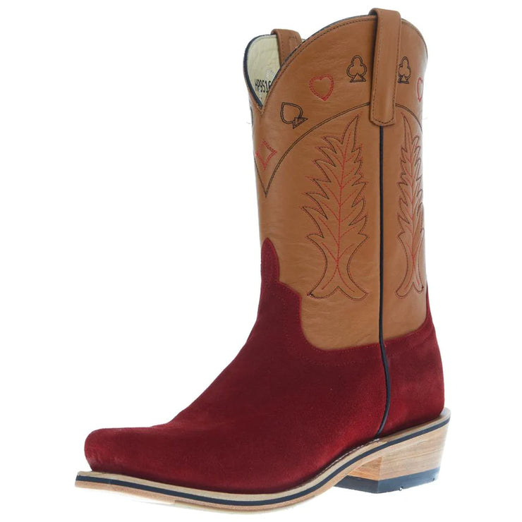 Horse Power Top Hand High Noon Red Suede - HP9516 - Baker's Boots and Clothing