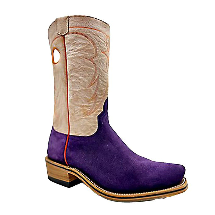 Horse Power Top Hand High Noon Purple Suede - HP9517 - Baker's Boots and Clothing