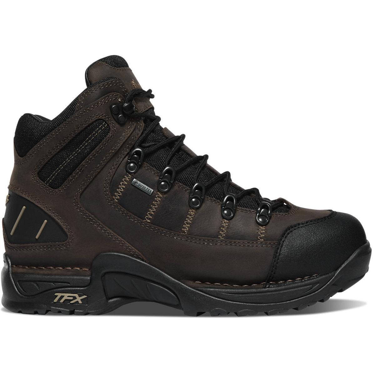 Danner Mt Defiance 5.5 Brown and Black Leather Waterproof Hiking Boot Danner - Explorer All-Leather Brown main image 4
