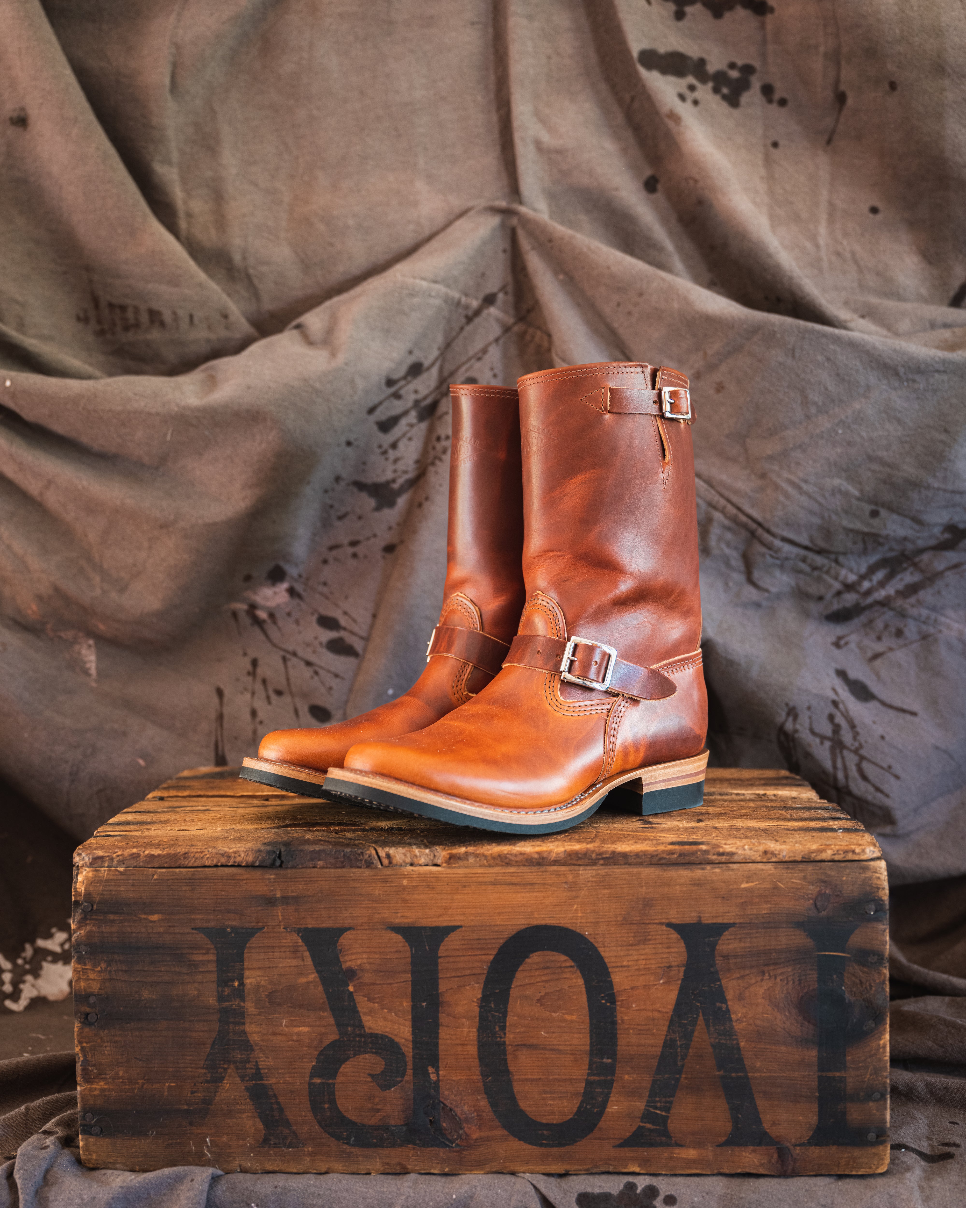 Wesco Mister Lou - Wickett and Craig Tan Latigo – Baker's Boots Wesco Mister Lou - Wickett and Craig Tan Latigo – Baker's Boots