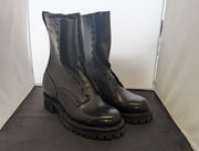 Drew's 10" Black Smooth Logger with Black Edge Size 11.5D - Baker's Boots and Clothing