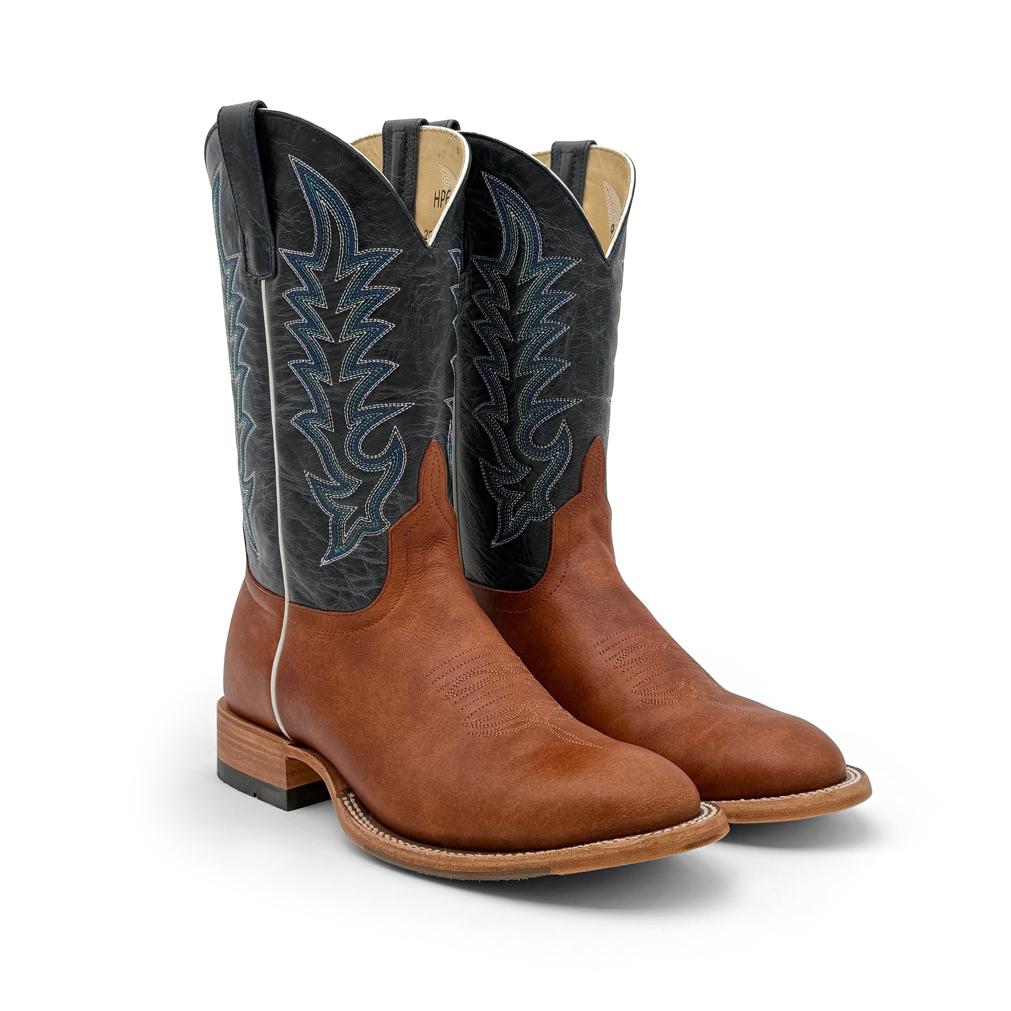 Premium Top Hand Horse Power Cognac Belton Cowboy Boots - HP6011