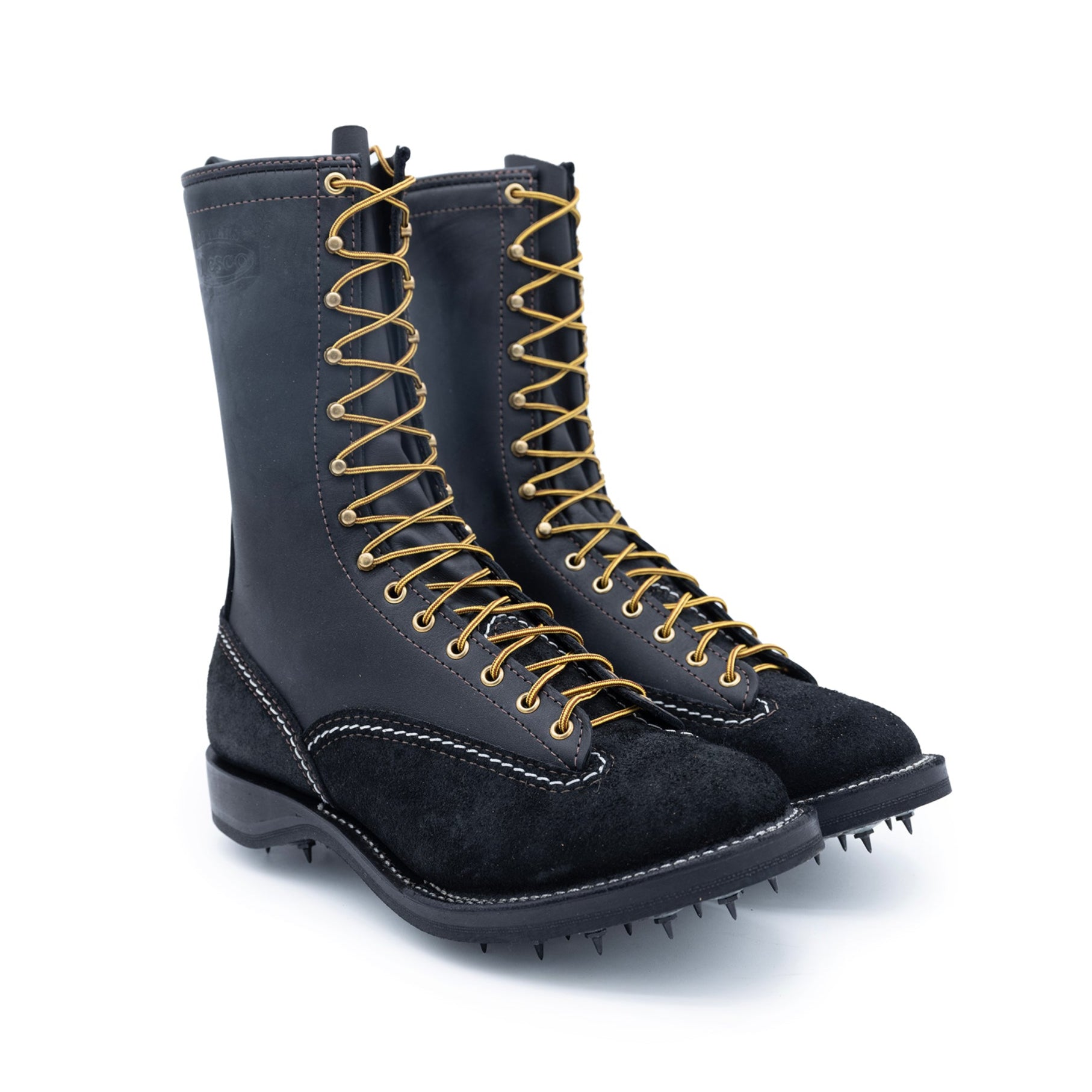 Wesco Premium Timber Caulks - Lace-to-Toe Leather Work Boots 