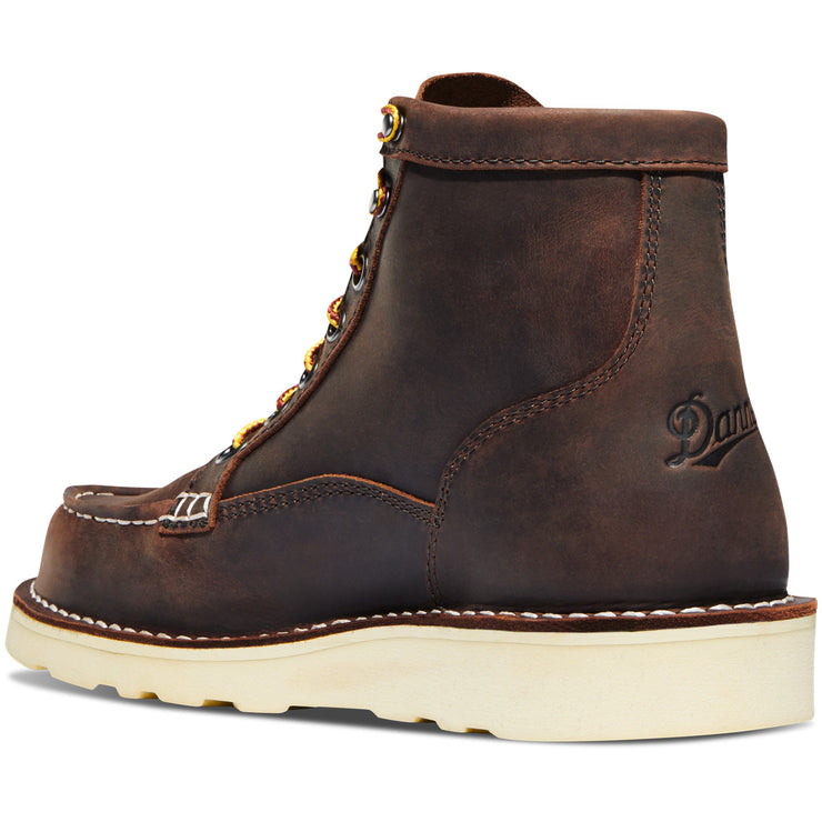 Women's Bull Run Moc Toe 6" Brown ST - Baker's Boots and Clothing