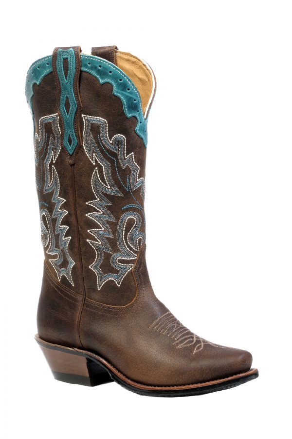 Boulet Women's Selvaggio Wood West Turqueza - #4361 - Baker's Boots and Clothing