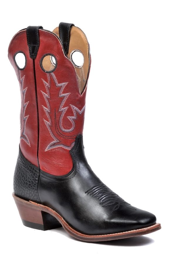 Boulet Torino Black Calf Deerlite Red - #8169 - Baker's Boots and Clothing