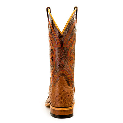 Anderson Bean Rum Brown Mad Dog Full Quill Ostrich - S1099 - Baker's Boots and Clothing