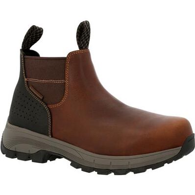 Georgia Boot Eagle Trail Waterproof Chelsea Boot - Baker's Boots and Clothing
