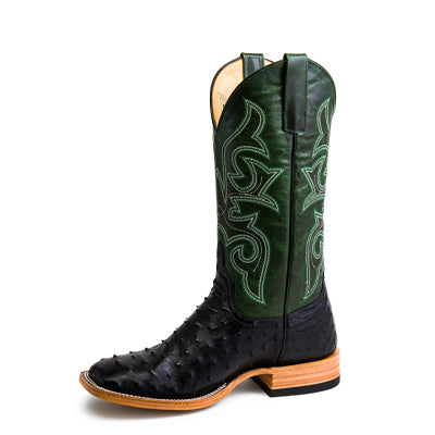 Horse Power Top Hand Black Full Quill Ostrich - HP8004 - Baker's Boots and Clothing