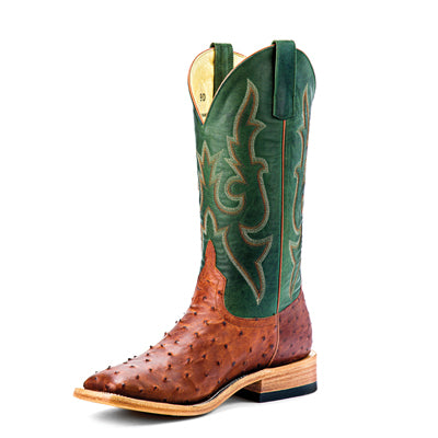 Horse Power Top Hand Cognac Lux Full Quill Ostrich - HP8018 - Baker's Boots and Clothing