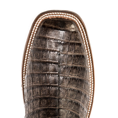 Rios of Mercedes Chocolate Caiman Belly - #R9018 - Baker's Boots and Clothing