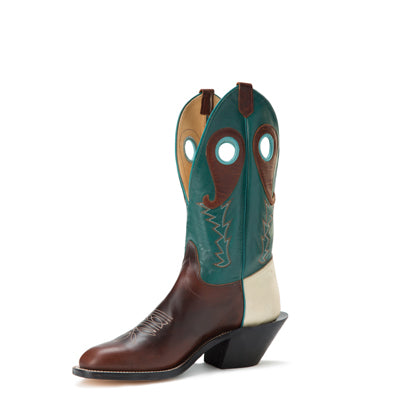 Olathe Chestnut Oiled Latigo Turquoise Soft Ice - RS4 – Baker's