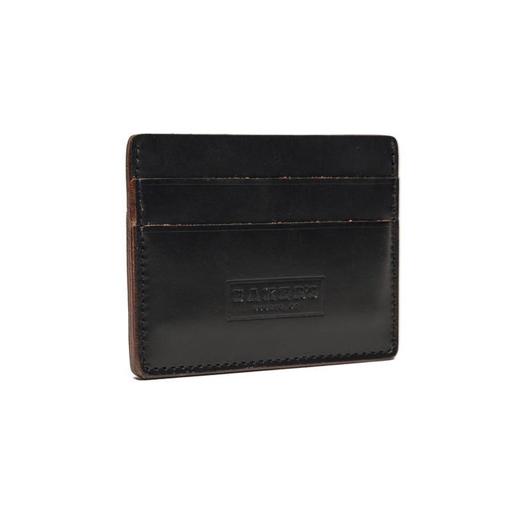 THE DAVE - HANDMADE SLIM WALLET - Black CXL - Baker's Boots and Clothing