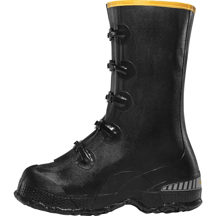 ZXT Buckle Overshoe Deep Heel 14" Black - Baker's Boots and Clothing