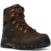 Vicious 6" Brown/Orange MET/NMT - Baker's Boots and Clothing