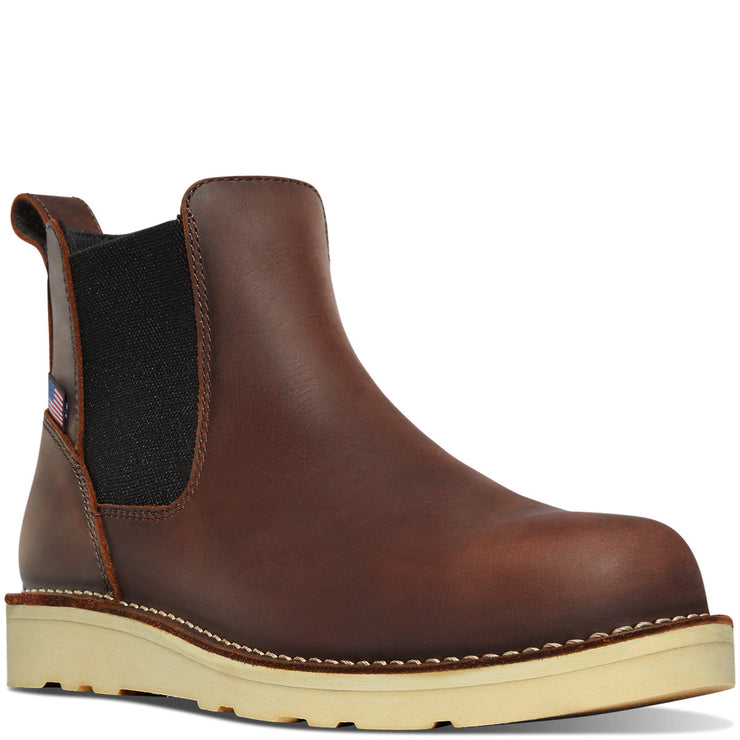 Bull Run Chelsea 6" Brown Wedge ST - Baker's Boots and Clothing