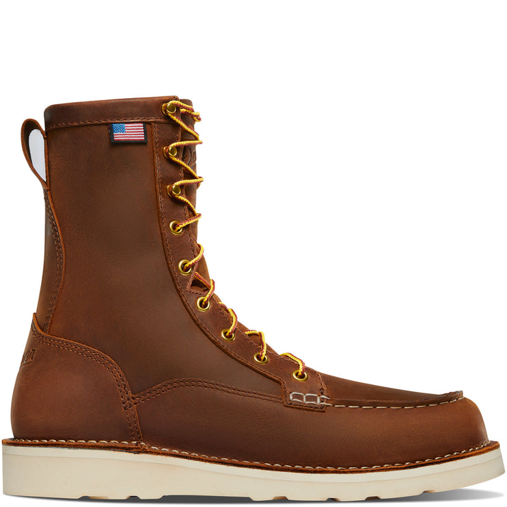 Bull Run 8" Tobacco Moc Toe ST - Baker's Boots and Clothing