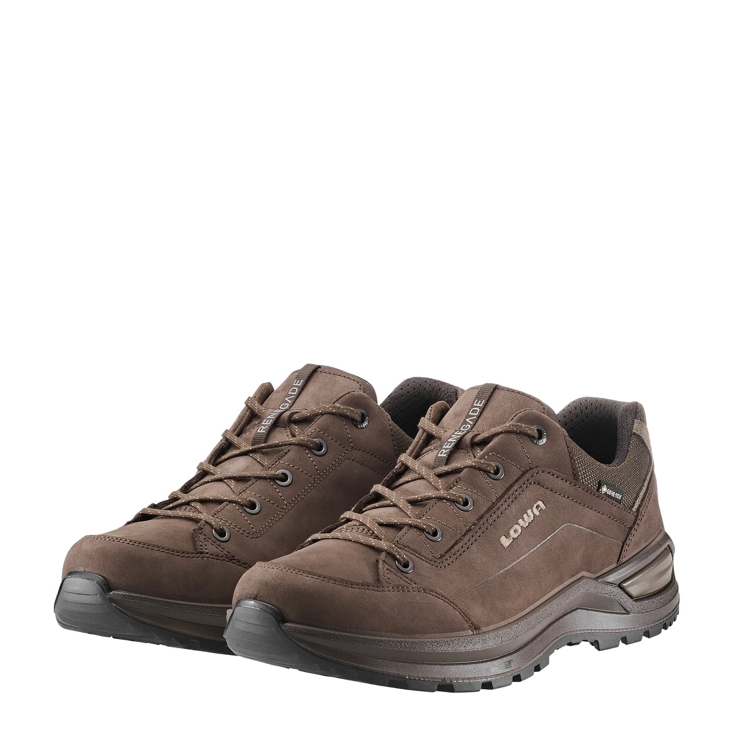 Lowa Renegade GTX Lo - Espresso/Seaweed Size 7.5D - Baker's Boots and Clothing