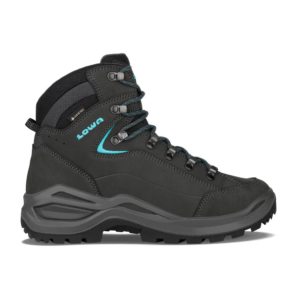Renegade EVO GTX Mid Ws- Asphalt/Turquoise - Baker's Boots and Clothing