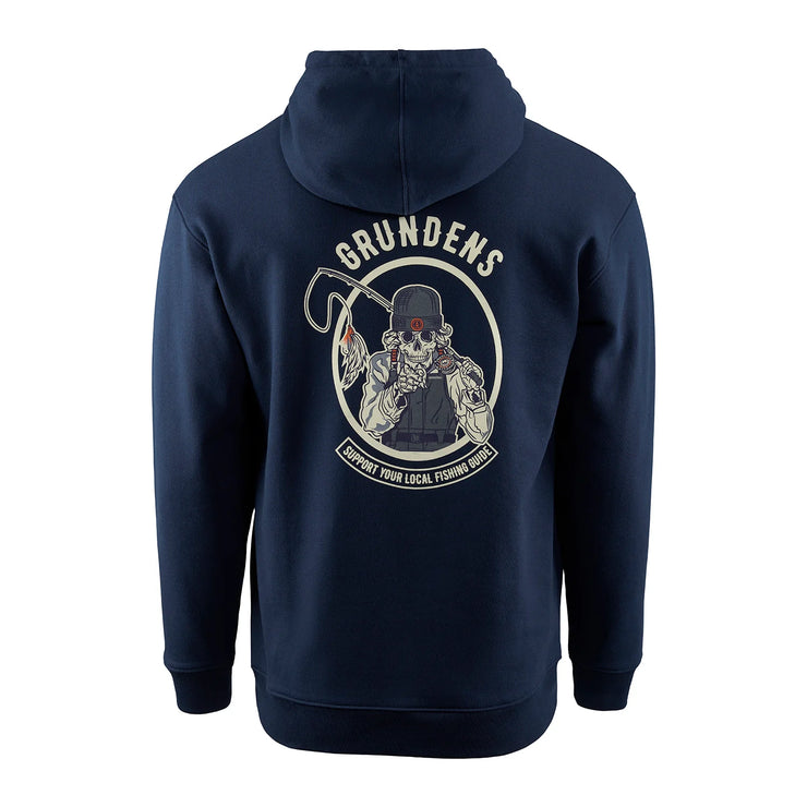 Displacement DWR Hoodie - Support Local Fishing Guides - Baker's Boots and Clothing