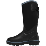 Women's Alpha Range 12" Black/Cerulean 5.0MM - Baker's Boots and Clothing