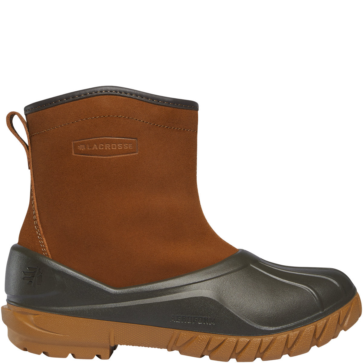 Aero Timber Top Shearling 8" Side Zip Clay Brown - Baker's Boots and Clothing