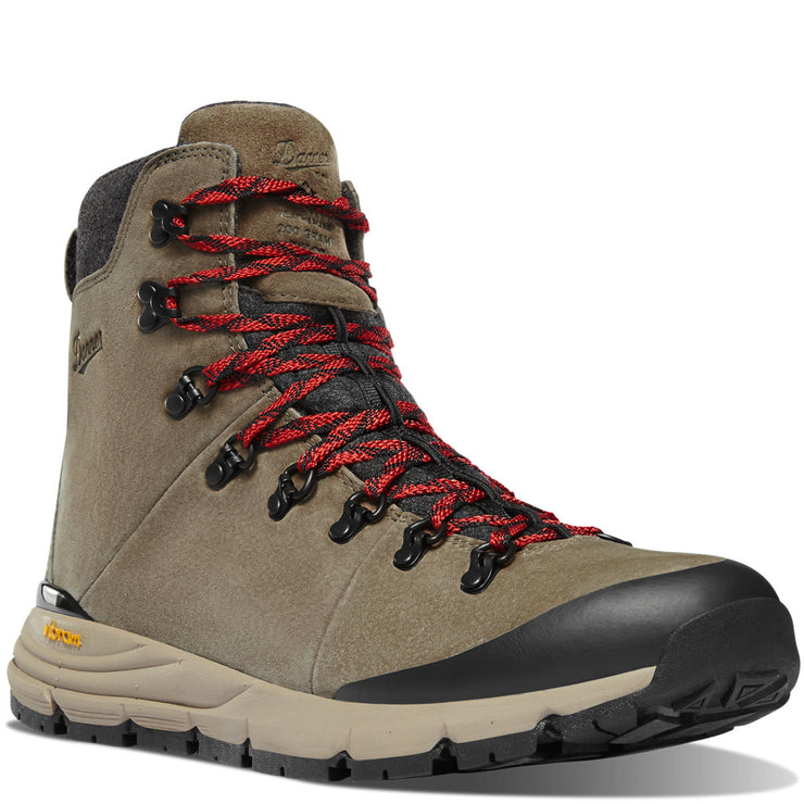Arctic 600 Side-Zip 7" Brown/Red 200G - Baker's Boots and Clothing