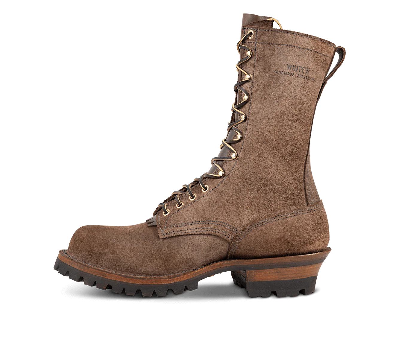 C409 Smokejumper Brown Roughout (Various Sizes) - Baker's Boots and Clothing