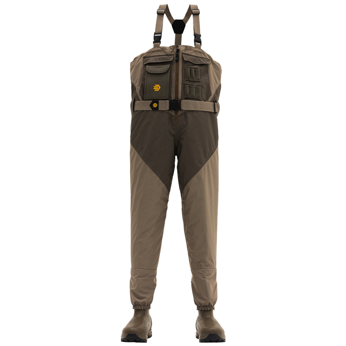Alpha Agility Select Front Zip Wader Brown 1600G - Baker's Boots and Clothing