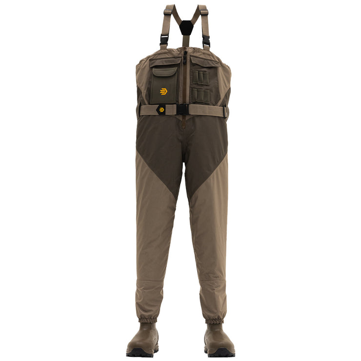 Alpha Agility Select Front Zip Wader Brown 1600G - Baker's Boots and Clothing