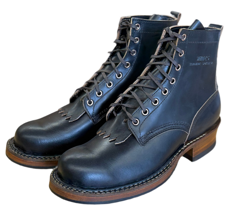 White's Custom 6" Black Chrome Excel Smokejumper Size 9.5E - Baker's Boots and Clothing