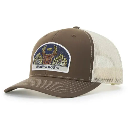 Mule Deer Hat - 112 Trucker - Baker's Boots and Clothing