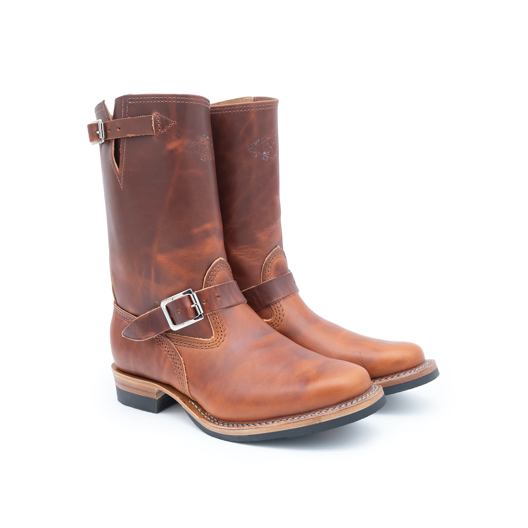 Wesco Mister Lou - Wickett and Craig Tan Latigo – Baker's Boots