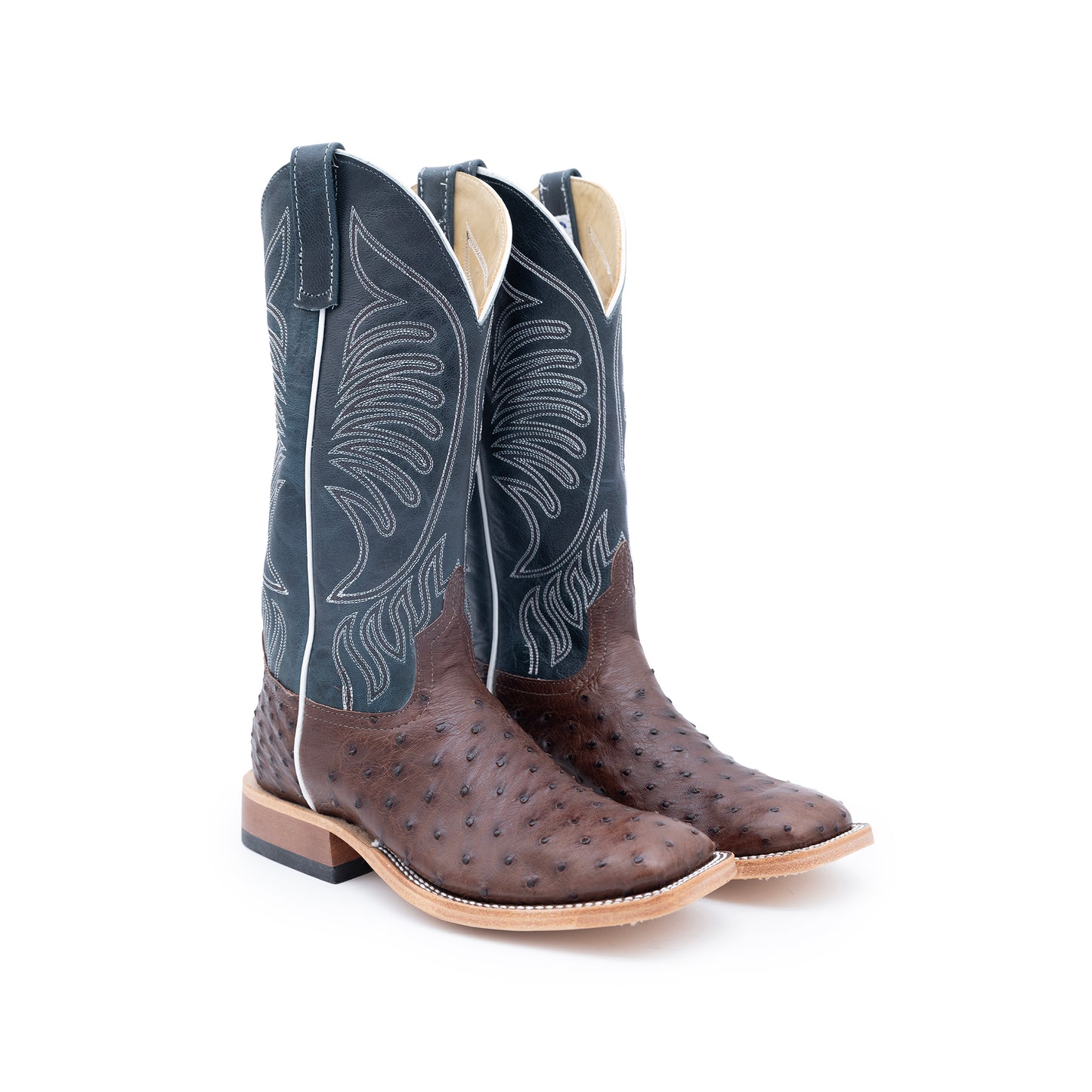 Kango Tabac Mad Dog Full Quill Ostrich - S3004 - Baker's Boots and Clothing