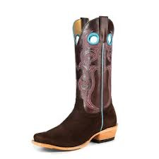 Macie Bean Chocolate Suede - M9509 - Baker's Boots and Clothing