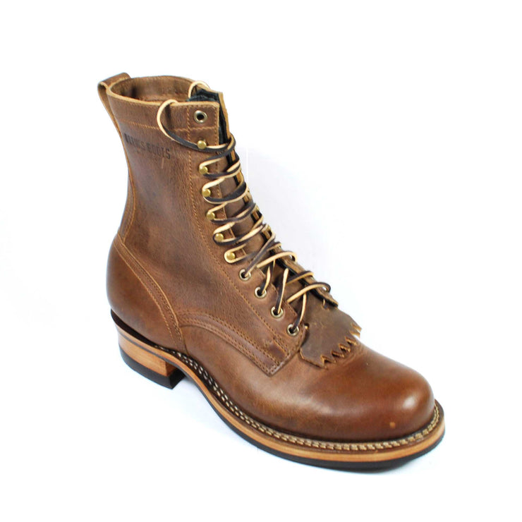 DREW'S 8-INCH WORK BOOT - ROWDY SMOOTH 12 D - Baker's Boots and Clothing