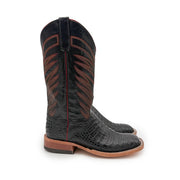 Black Caiman Crocodile Belly - S3005 - Baker's Boots and Clothing