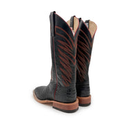 Black Caiman Crocodile Belly - S3005 - Baker's Boots and Clothing