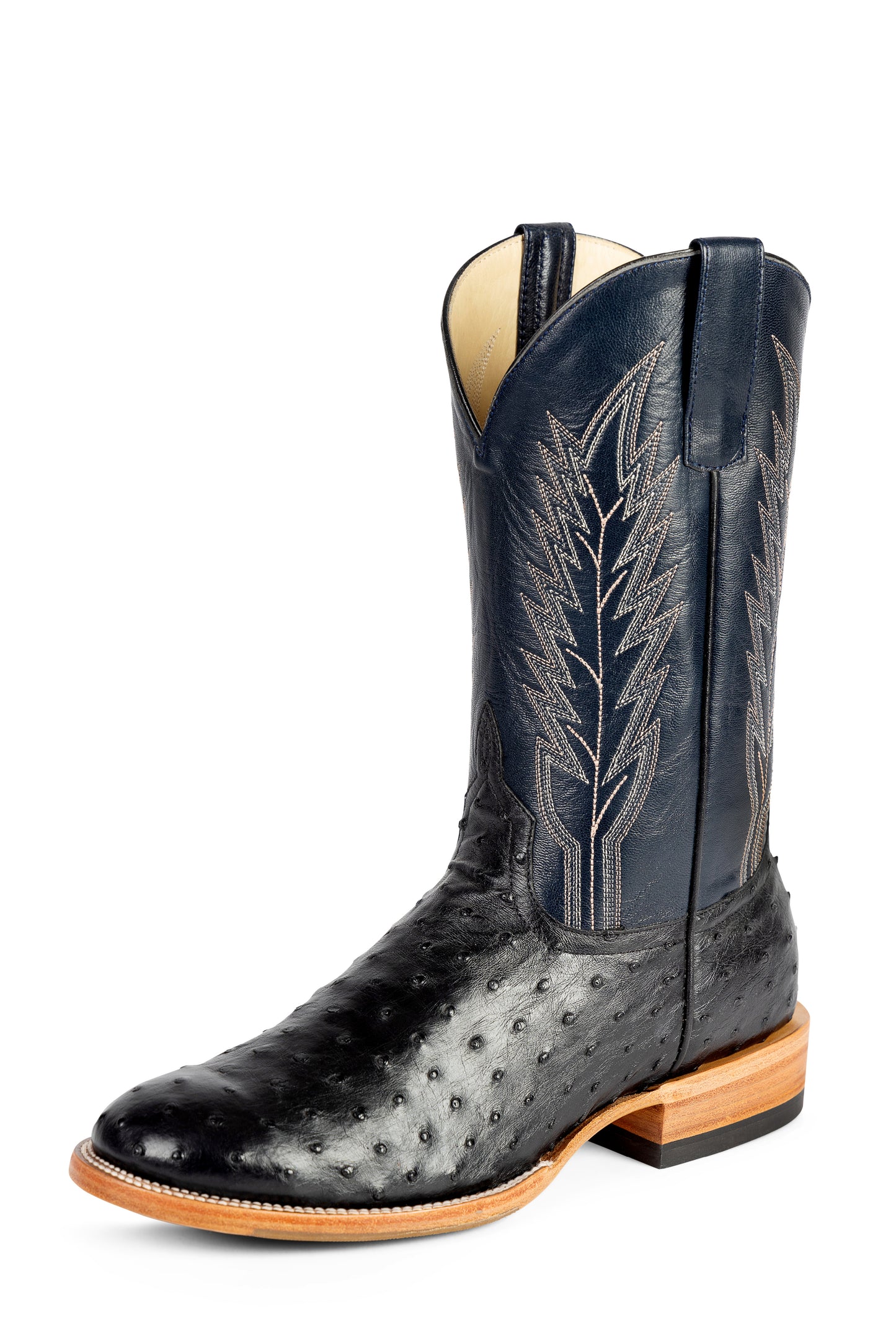Black Full Quill Ostrich - HP6016 - Baker's Boots and Clothing