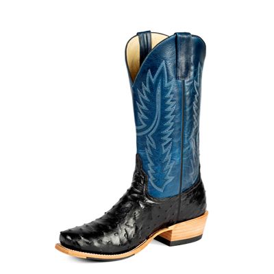Black Full Quill Ostrich - HP9533 - Baker's Boots and Clothing