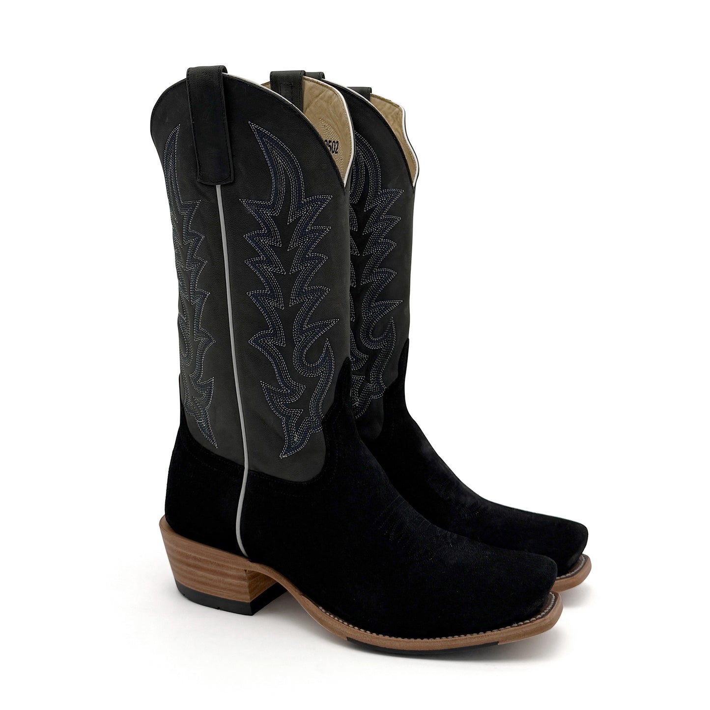Black Suede - HP9502 - Baker's Boots and Clothing