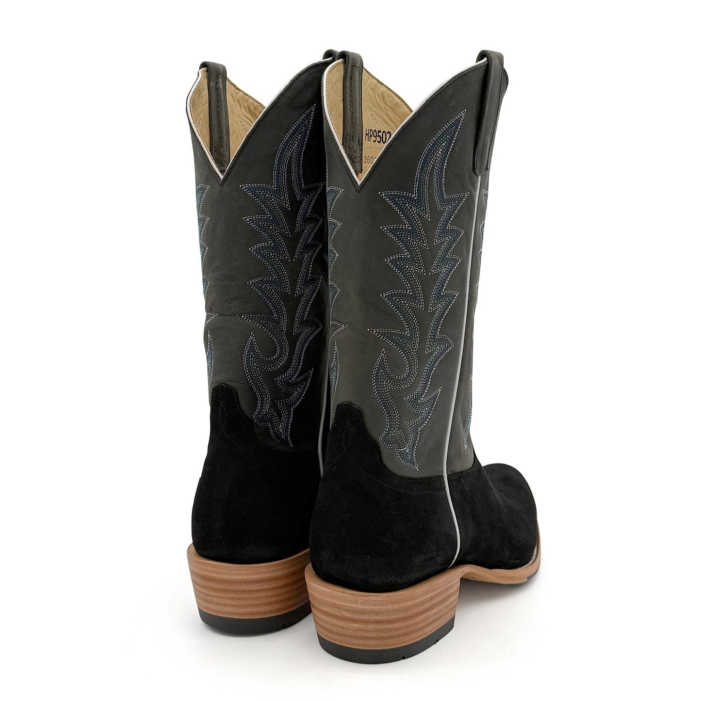 Black Suede - HP9502 - Baker's Boots and Clothing