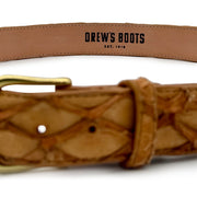 Drew's Exotic Leather Belts - Baker's Boots and Clothing