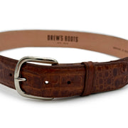Drew's Exotic Leather Belts - Baker's Boots and Clothing