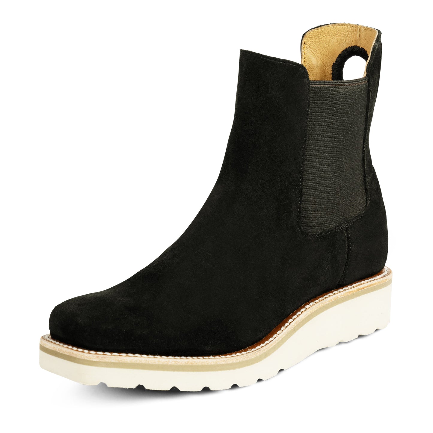 Black Suede Swedge - M2203 - Baker's Boots and Clothing