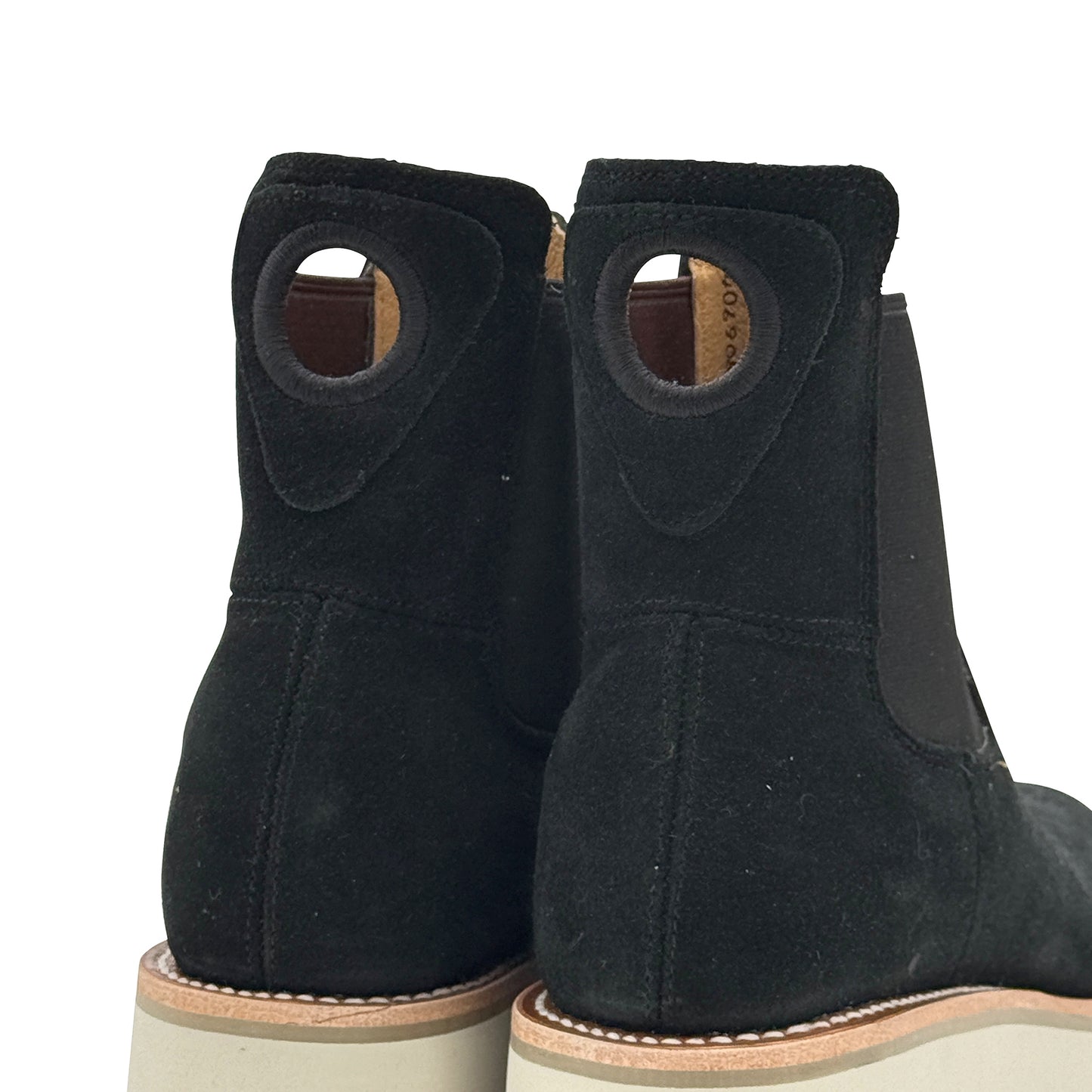 Black Suede Swedge - M2203 - Baker's Boots and Clothing