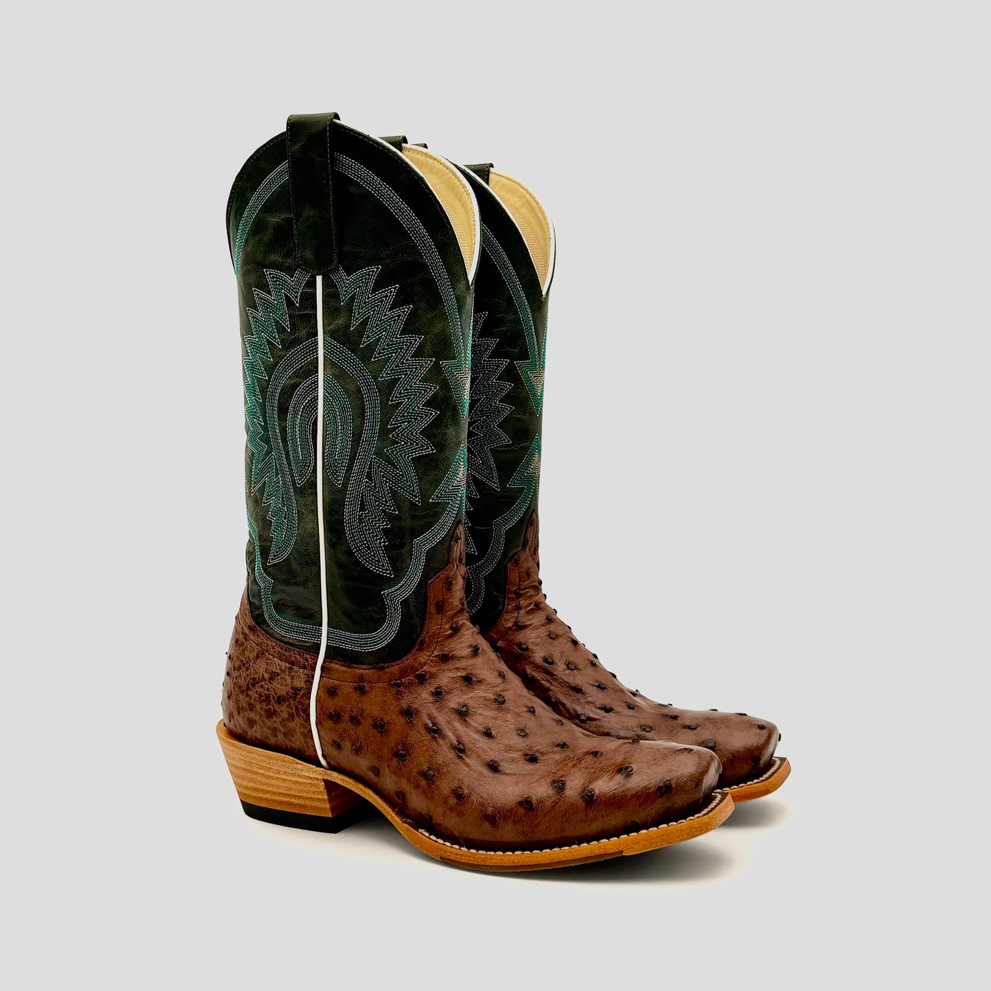 Kango Tobacco Full Quill Ostrich - M9502 - Baker's Boots and Clothing