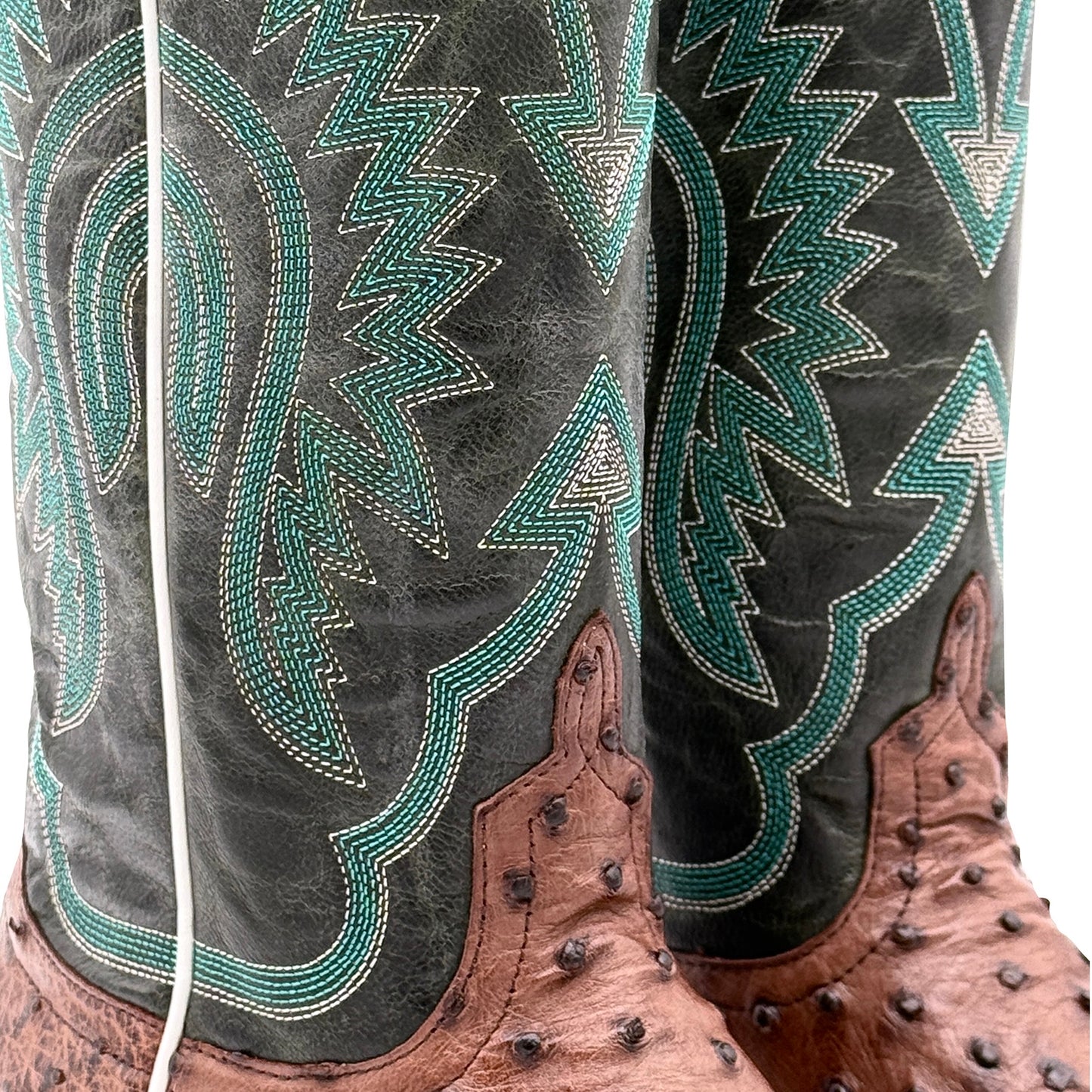 Kango Tobacco Full Quill Ostrich - M9502 - Baker's Boots and Clothing