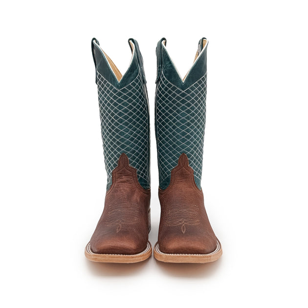 Anderson Bean Mike Tyson Bison Blue Lava Premium Cowboy Boots S1116